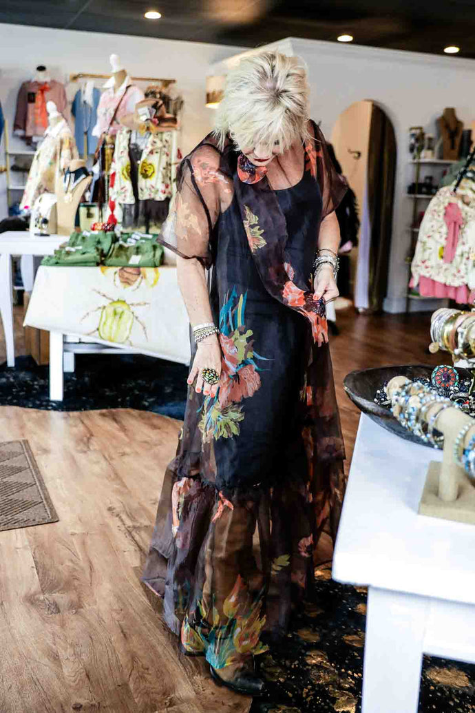 Toft Floral Sheer Dress