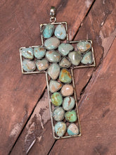 Load image into Gallery viewer, Verbal Cross Stone Necklace Pendant
