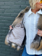 Load image into Gallery viewer, Stark Fox Fur Cape
