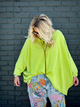 Load image into Gallery viewer, Be Free Top in Vintage Chartreuse
