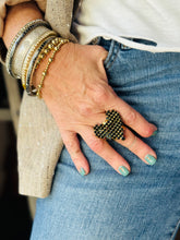 Load image into Gallery viewer, Candy Heart Ring in Jet
