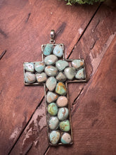 Load image into Gallery viewer, Verbal Cross Stone Necklace Pendant
