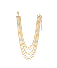 Load image into Gallery viewer, Wendy Short Antique Gold Necklace in Clear
