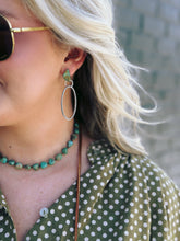 Load image into Gallery viewer, Forever Turquoise Hoop Earrings
