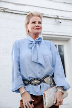 Load image into Gallery viewer, Dylan Top in Blue Gingham
