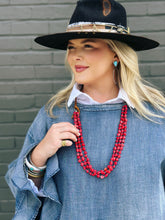Load image into Gallery viewer, Slack Coral &amp; Turquoise Necklaces
