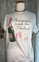 Load image into Gallery viewer, Bubbly Champagne Makes Me Feel Fab Tee
