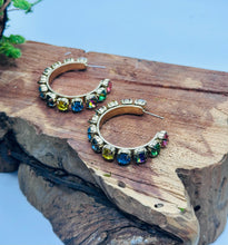 Load image into Gallery viewer, Sienna Jess Hoop Earrings in Boho
