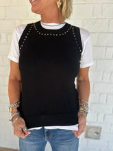 Load image into Gallery viewer, Be Serious Studded Tank Top
