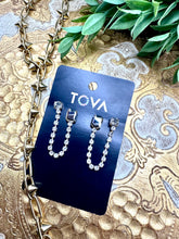 Load image into Gallery viewer, Dalia Double Earrings in Chrome
