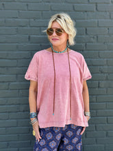 Load image into Gallery viewer, Basic White Girl Tee in Dry Rose
