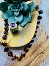 Load image into Gallery viewer, Mega Dakota Ring in Midnight Express w/ Orchid Ignite Purple Haze
