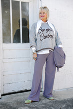 Load image into Gallery viewer, Candy Striped Top in Lavender &amp; Brown
