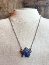 Load image into Gallery viewer, Speckled Blue Star Necklace
