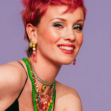 Load image into Gallery viewer, Mabel Earrings in Citrus Lime Brandy
