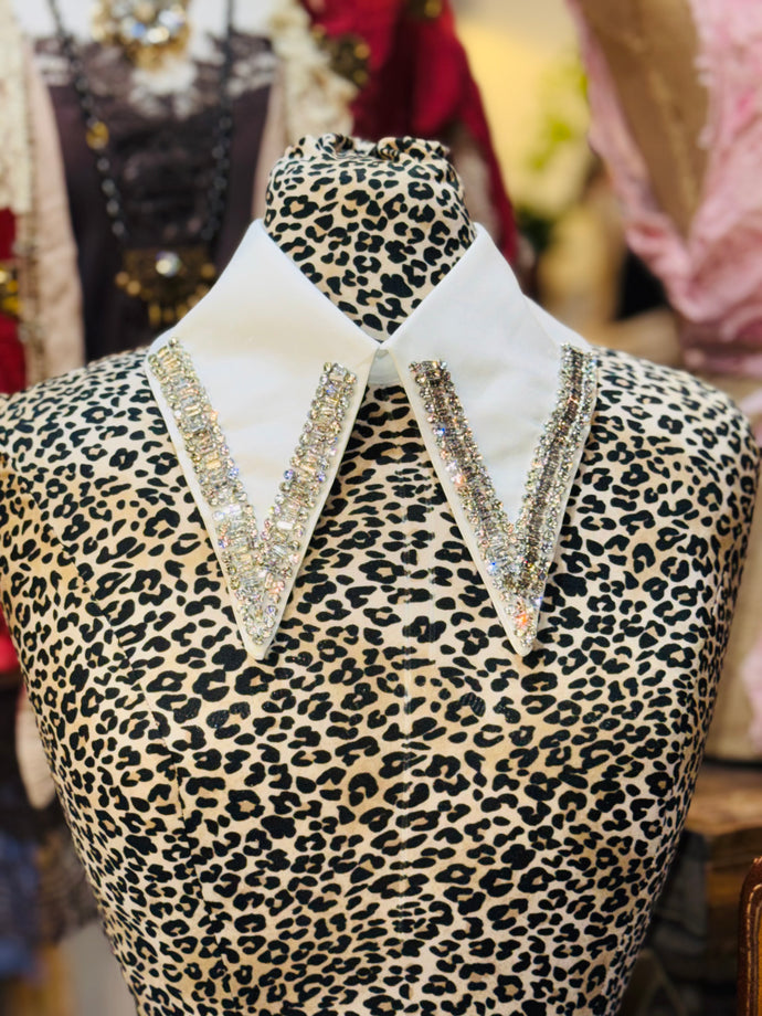 Paris Rhinestone Faux Collar