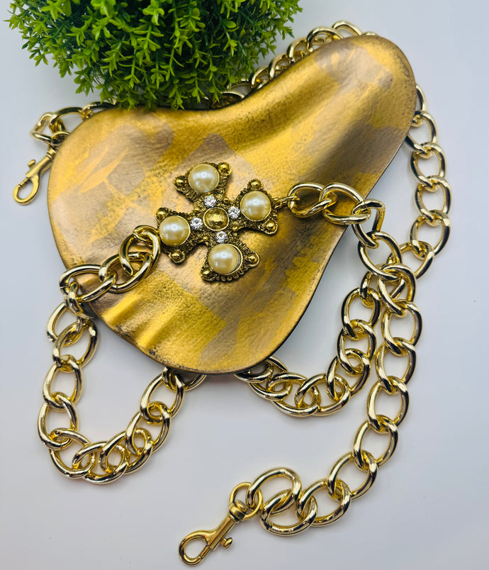 4 Point Pearl Chain Belt