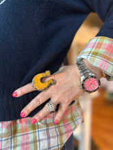 Load image into Gallery viewer, Bumblebee Horseshoe Ring
