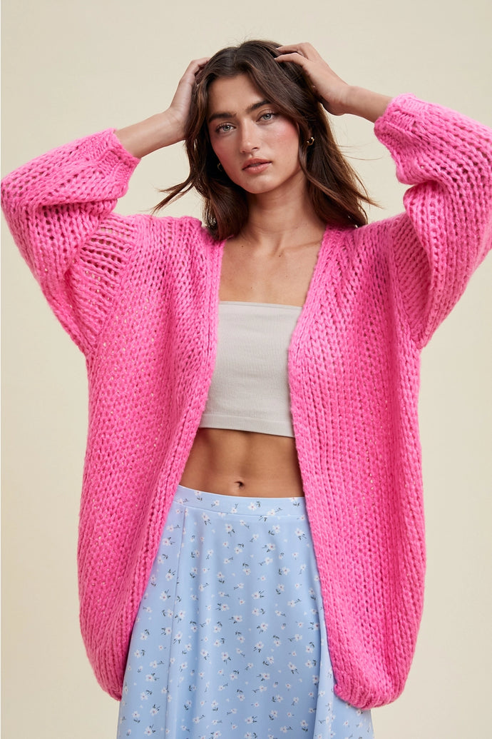 Dynasty Cardigan Sweater in Cotton Candy
