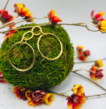 Load image into Gallery viewer, Cay Hammered Hoop Earrings
