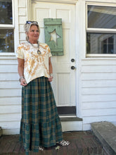 Load image into Gallery viewer, Holly Plaid Skirt in Hunter Green
