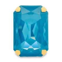 Load image into Gallery viewer, Mini Soliel Ring in Teal Ignite
