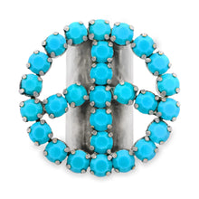 Load image into Gallery viewer, Peace or Bust Ring in Turquoise

