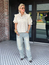 Load image into Gallery viewer, Annie Top in Eyelet Ivory

