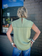 Load image into Gallery viewer, Luna Striped Top in Green
