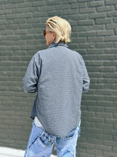 Load image into Gallery viewer, Damson Gingham Top in Navy
