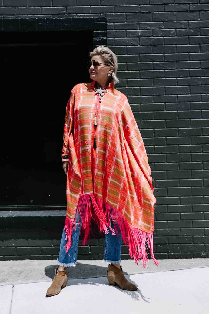 Laire Fringe Kaftan
