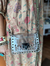 Load image into Gallery viewer, The Jackie Clear Purse in Gunmetal
