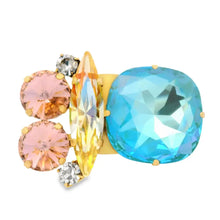 Load image into Gallery viewer, Ava Ring in Aqua Champagne
