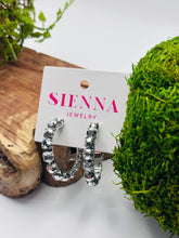 Load image into Gallery viewer, Sienna Jess Hoops in Chrome
