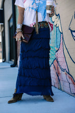 Load image into Gallery viewer, Jersey Layered Skirt in Navy
