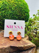 Load image into Gallery viewer, Sienna Molly Earrings in Astral/Electric Orange

