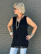 Load image into Gallery viewer, Tally Tank Top in Black
