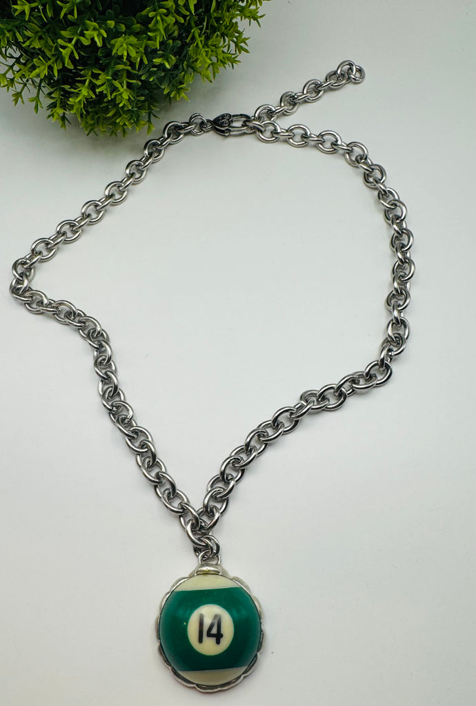 Mini Cue Ball Necklaces
