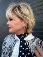 Load image into Gallery viewer, Ela Chrome Double Earrings
