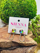 Load image into Gallery viewer, Sienna Paige Earrings in Volcano/Bubble Gum
