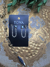 Load image into Gallery viewer, Dalia Double Earrings in Chrome
