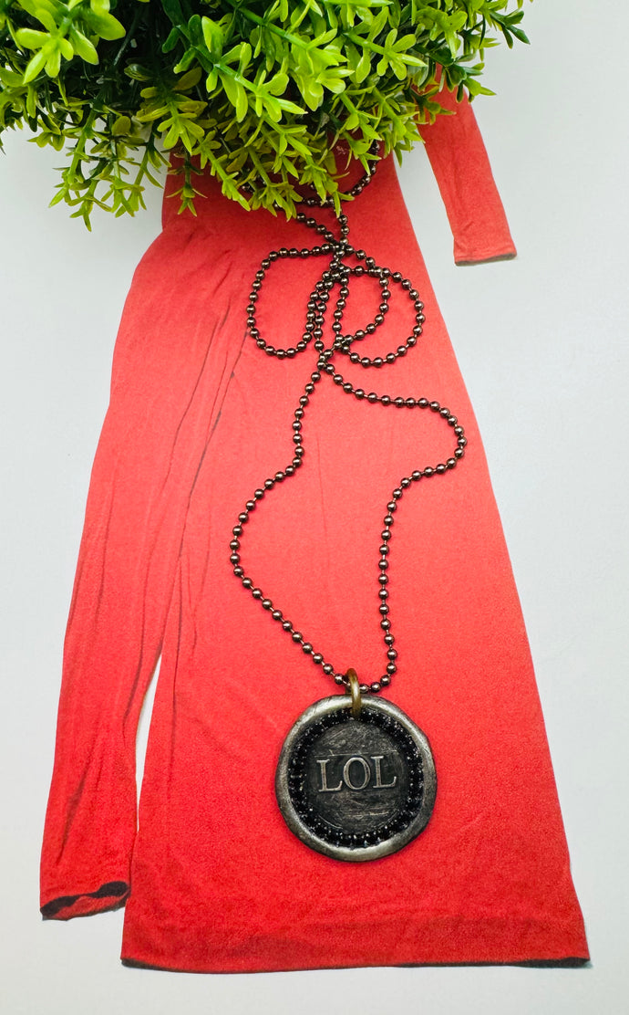 Hashtag Wax Stamp Necklaces
