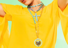 Load image into Gallery viewer, Ziva Collar in Turquoise Necklace

