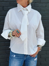 Load image into Gallery viewer, Belinda Tie Top in White
