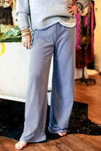 Load image into Gallery viewer, Candy Pants in Striped Brown &amp; Blue
