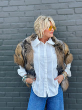 Load image into Gallery viewer, Stark Fox Fur Cape
