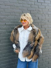 Load image into Gallery viewer, Stark Fox Fur Cape
