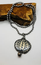 Load image into Gallery viewer, Pottery Pumpkin Necklace
