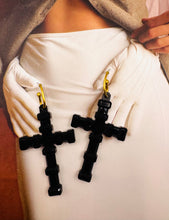 Load image into Gallery viewer, Trox Cross Earrings
