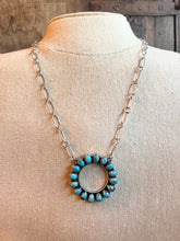 Load image into Gallery viewer, Perfect Circle Turquoise Necklace

